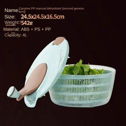 Automatic Electric Salad Spinner Food Strainers Salad Making Tool Multifunctional Vegetable Washer Salad Vegetable Dryer Mixer