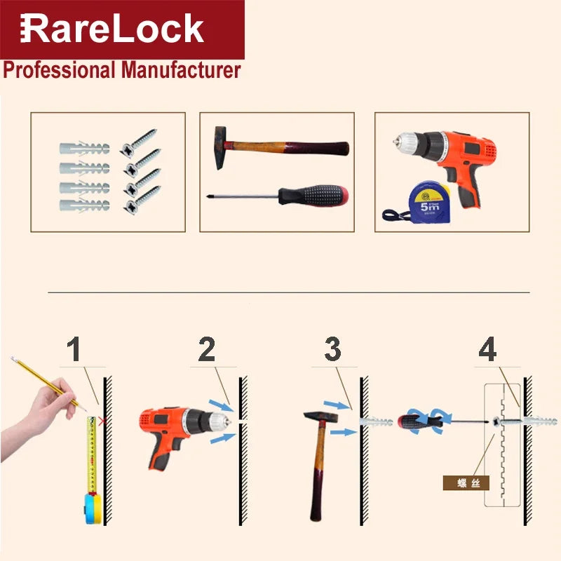 Safe Key Storage Box Combination Cabinet 3 Digital Password for Home Office Hotel Key Security Rarelock MS441 G1