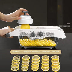 Multifunctional Lemon Grater Vegetable Slicer With Basket,Fruit Potato Chopper Carrot Cutter Slicer Kitchen Accessories