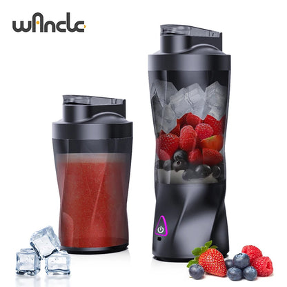 Electric Portable Juicer Fresh Fruit Mixer 700ML Multifunctional USB Rechargeable Shakes Smoothie Blender Outdoor Mixing Cup