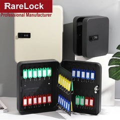 Safe Key Storage Box Combination Cabinet 3 Digital Password for Home Office Hotel Key Security Rarelock MS441 G1