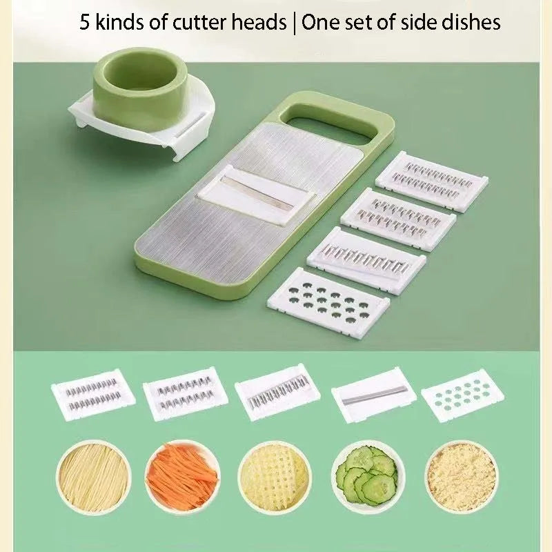 Multifunctional Lemon Grater Vegetable Slicer With Basket,Fruit Potato Chopper Carrot Cutter Slicer Kitchen Accessories