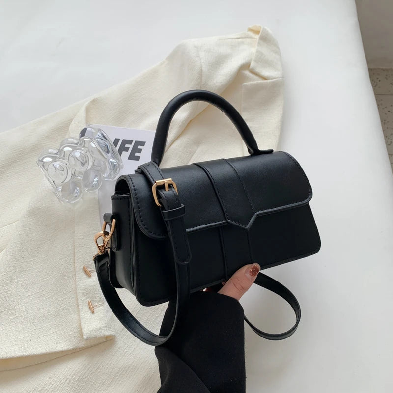 Small Leather Saddle Armpit Bags for Women Summer Chain Shoulder Crossbody Bag Ladies Vintage Underarm Handbags Woman bolsa