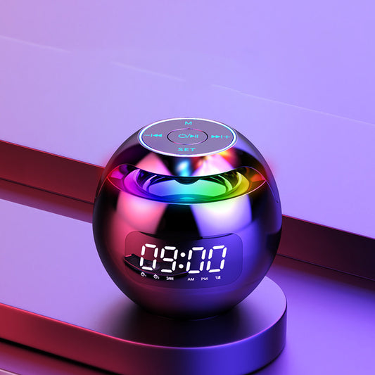 New Portable Wireless Alarm Clock Bluetooth Speaker